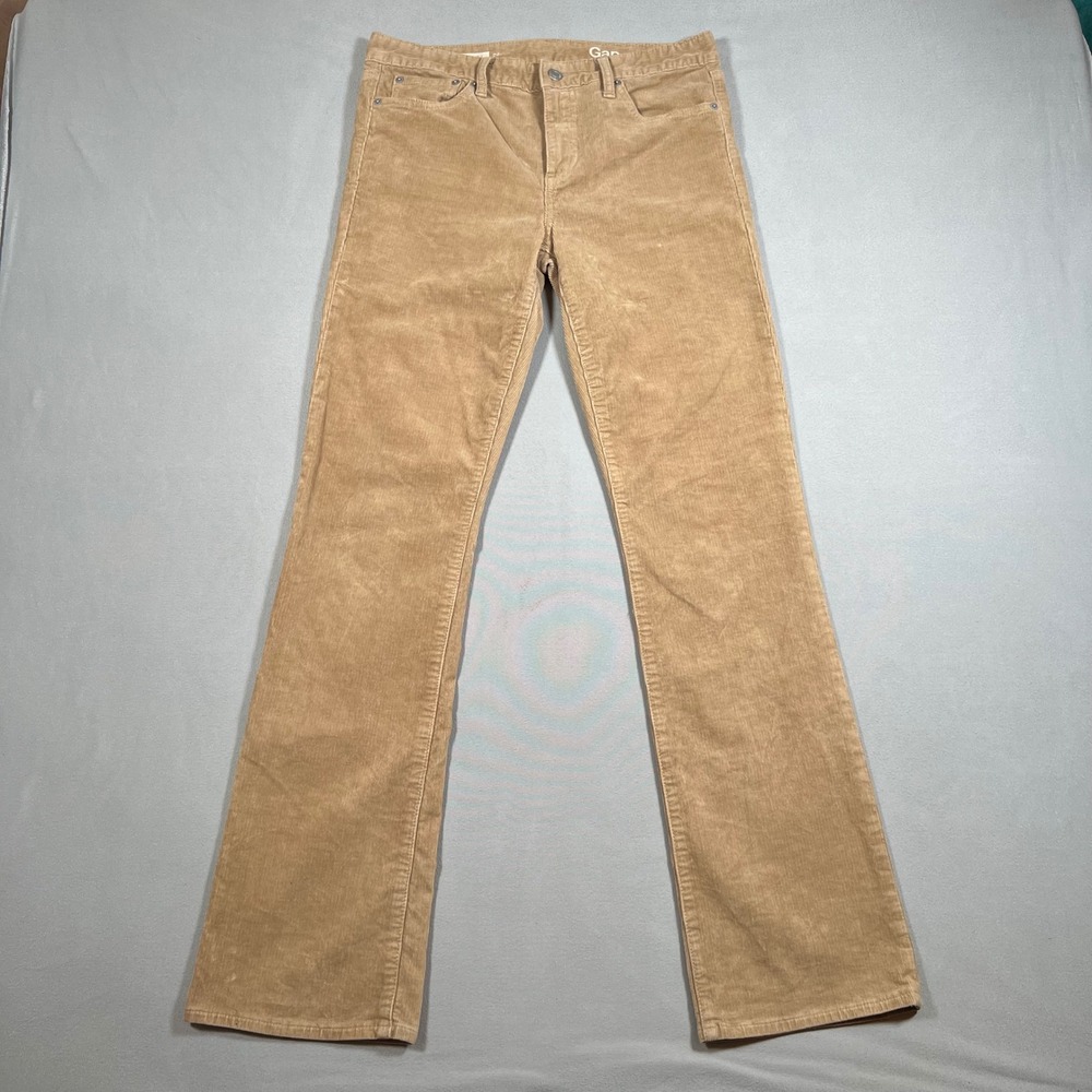 Gap Perfect Boot Corduroy Pants 28r Tan Brown Bootcut Fall Casual Cords